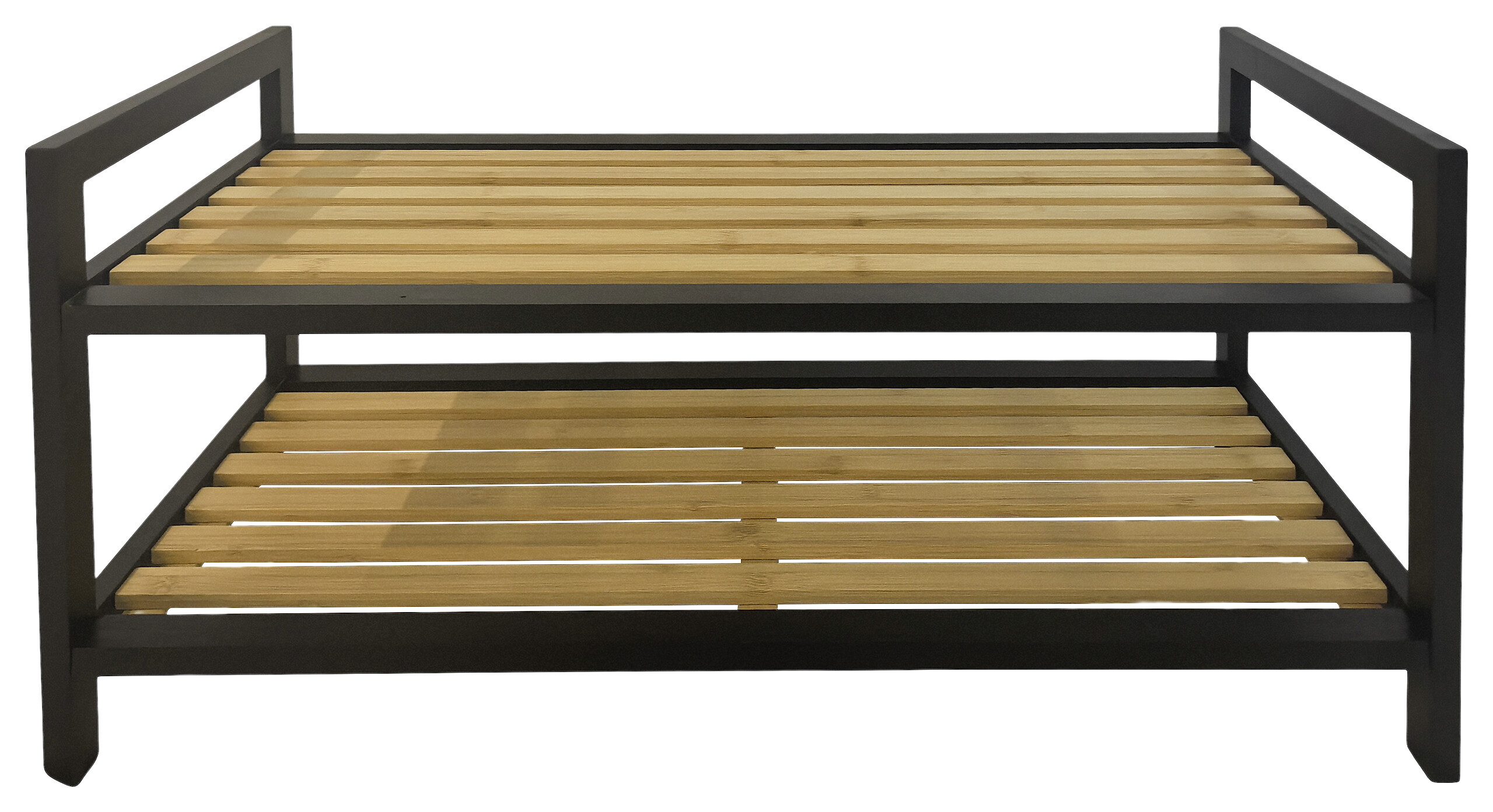 Schuhregal Julia schwarz natur Bambus B/H/T: ca. 70x32x30 cm Schuhregal Julia schwarz natur Bambus B/H/T: ca. 70x32x30 cm