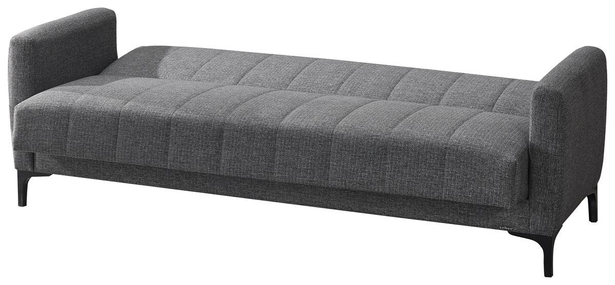 Schlafsofa Rovigo anthrazit Microfaser B/H/T: ca. 214x84x83 cm