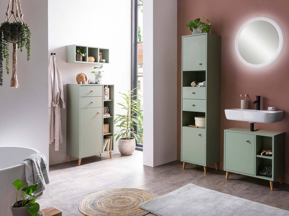 Hängeregal Ando Pistazie B/H/T: ca. 60,2x24,7x21,5 cm