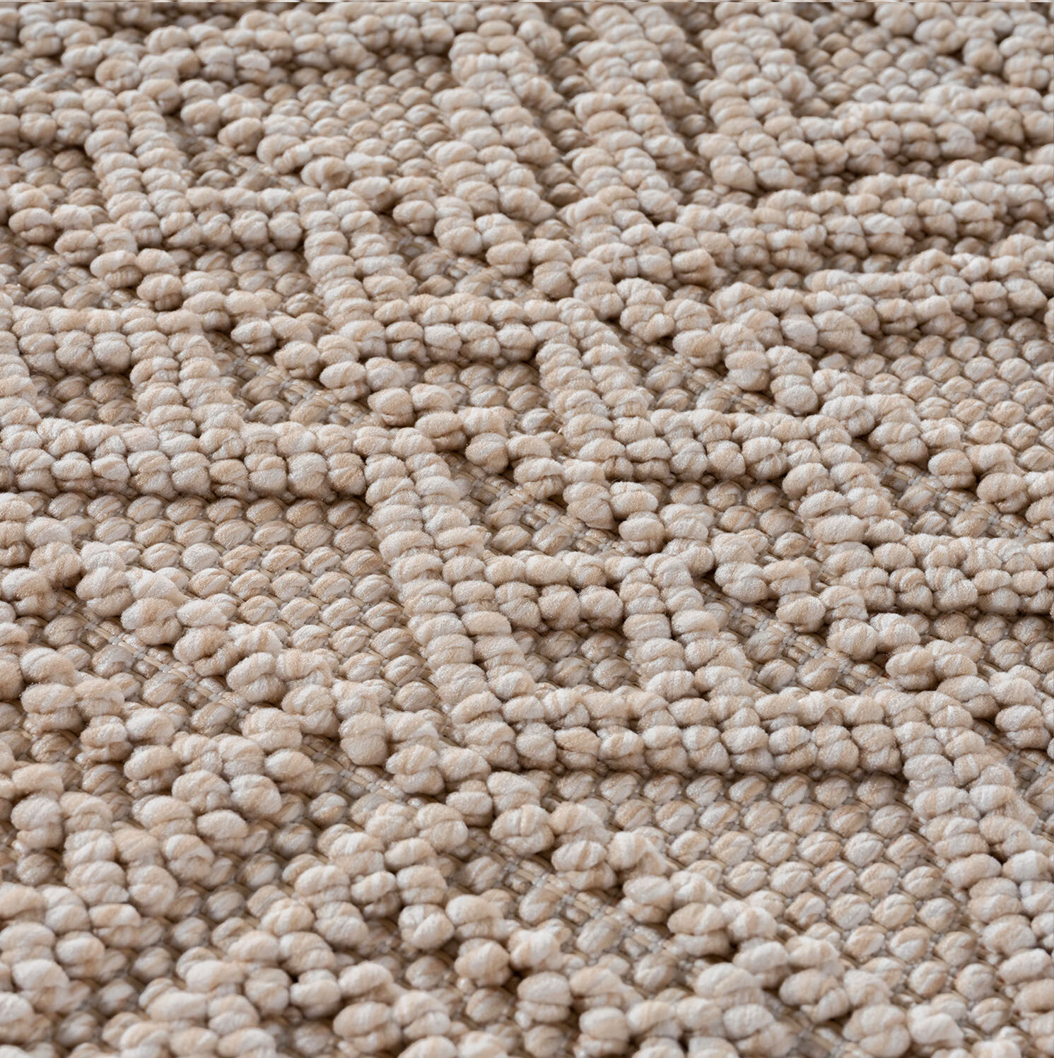 Ayyildiz Kurzflorteppich HELIX beige B/H/L: ca. 160x0,7x160 cm