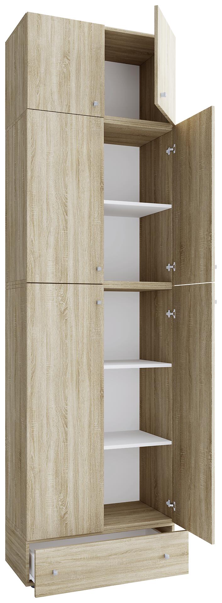 Kleiderschrank Lona Eiche B/H/T: ca. 70x240x39 cm