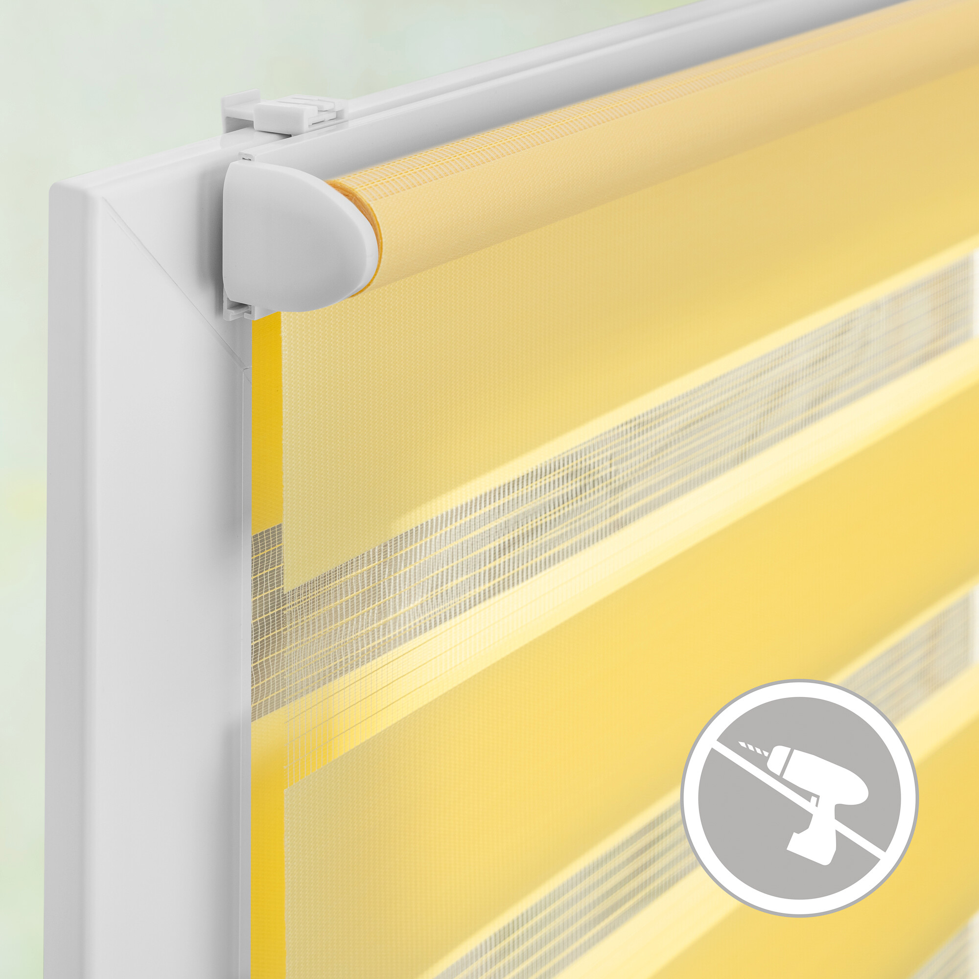 LICHTBLICK Doppelrollo Duo gelb B/L: ca. 60x220 cm