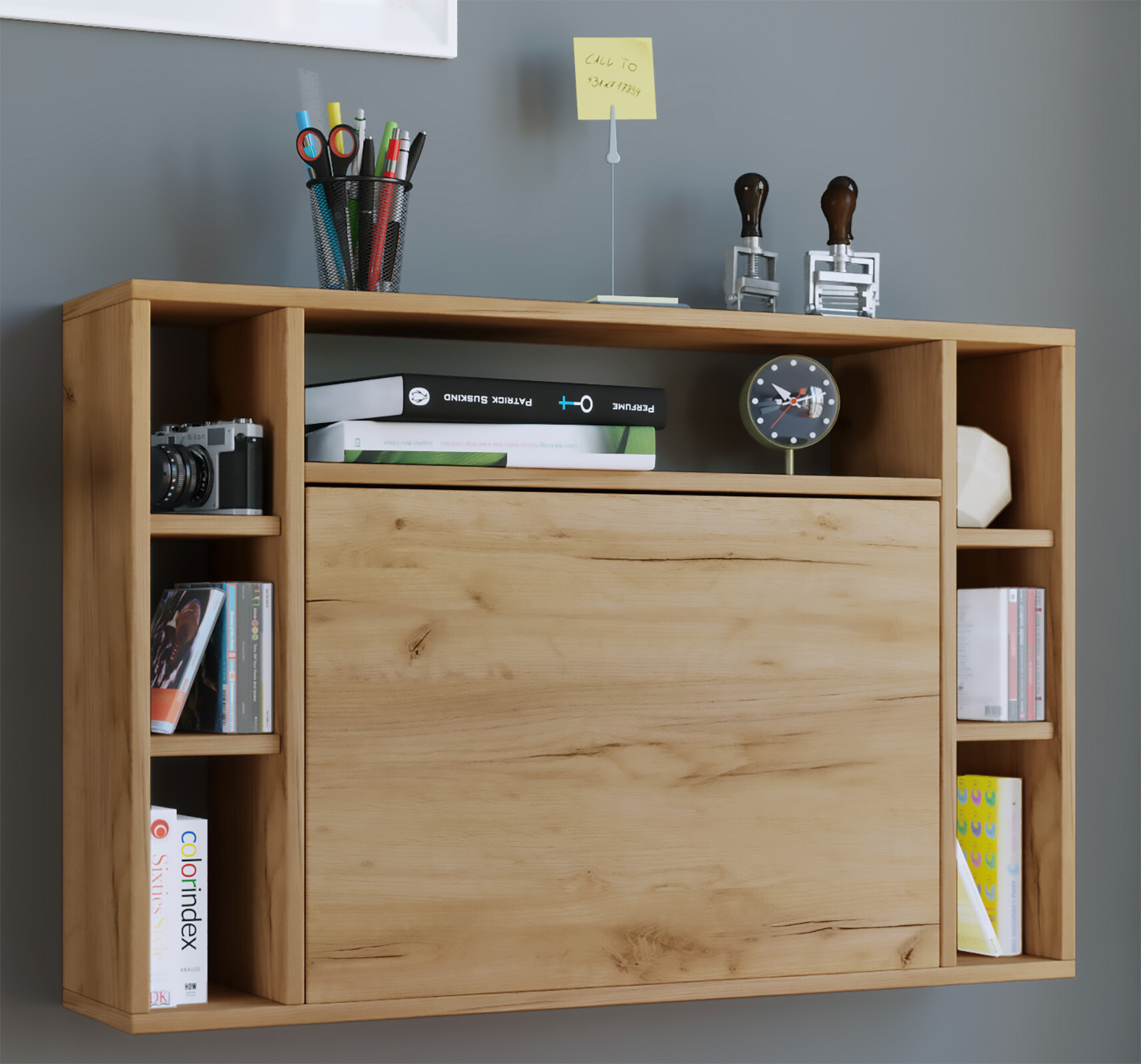 Computertisch Wandila Eiche Honig Nachbildung B/H/T: ca. 90x60x20 cm