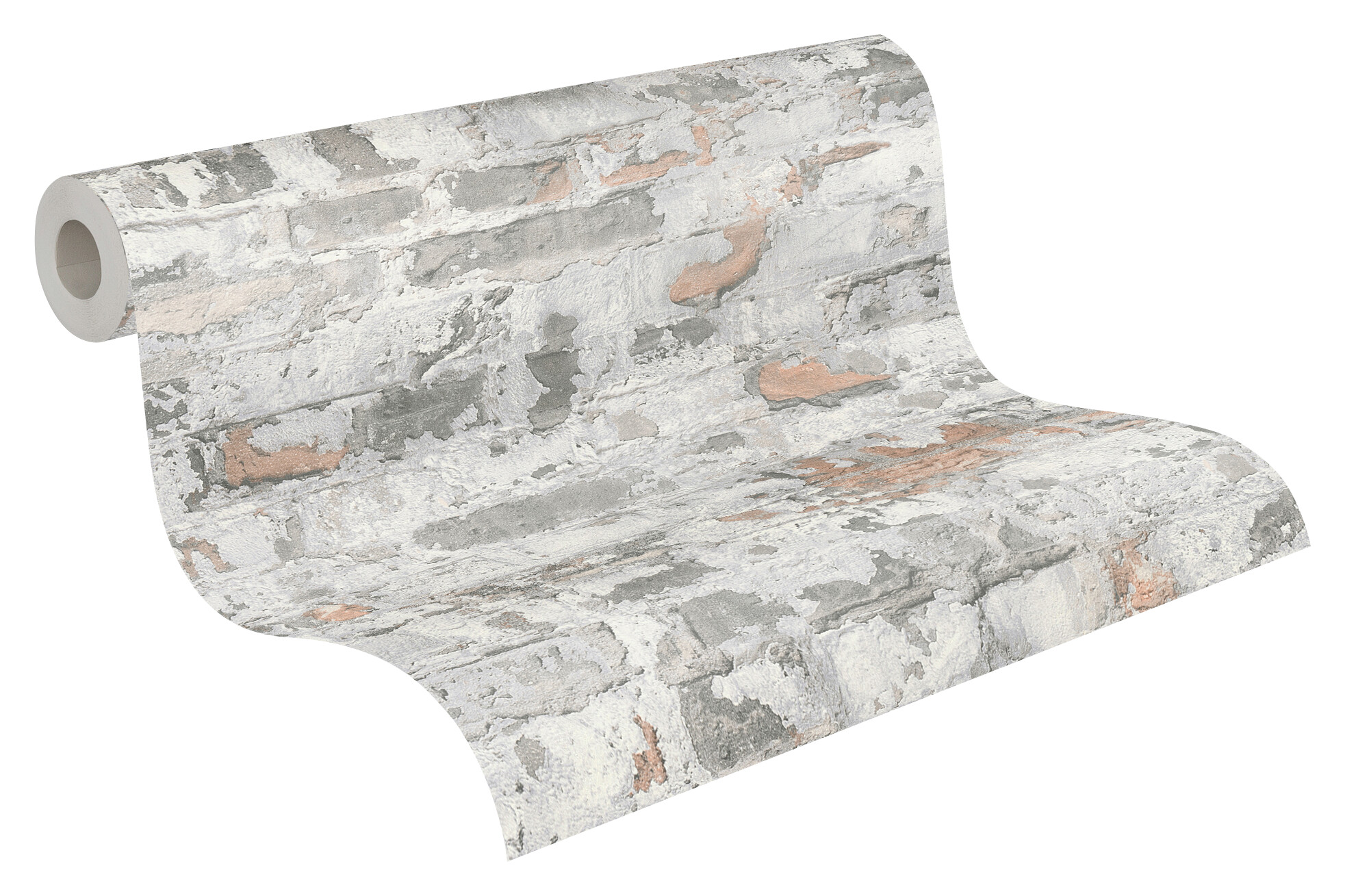 A.S.Creation Vliestapete weiß rot B/H/D: ca. 53x1005x8 cm