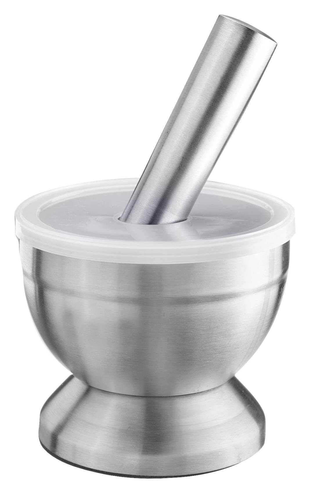 Westmark Mörser mit Deckel silber Edelstahl D: ca. 10 cm