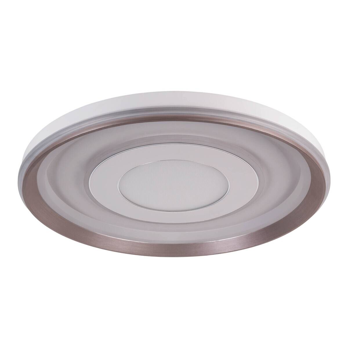 Näve Leuchten LED-Deckenleuchte weiß Kunststoff Metall B/H/T/D: ca. 50x7,5x50x50 cm