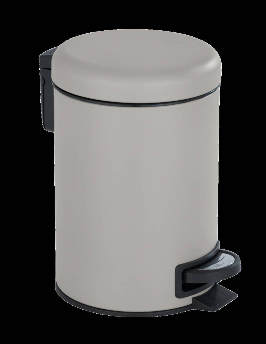 Kosmetikeimer taupe Edelstahl ca. 3 l