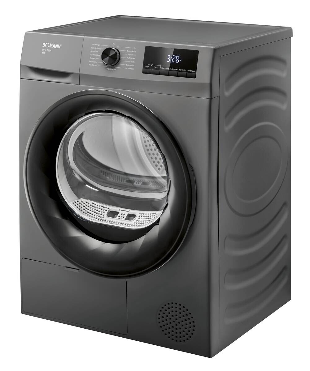 Bomann Wärmepumpentrockner WPT 7154 titanfarbig B/H/T: ca. 59,5x84,5x58 cm ca. 8 kg