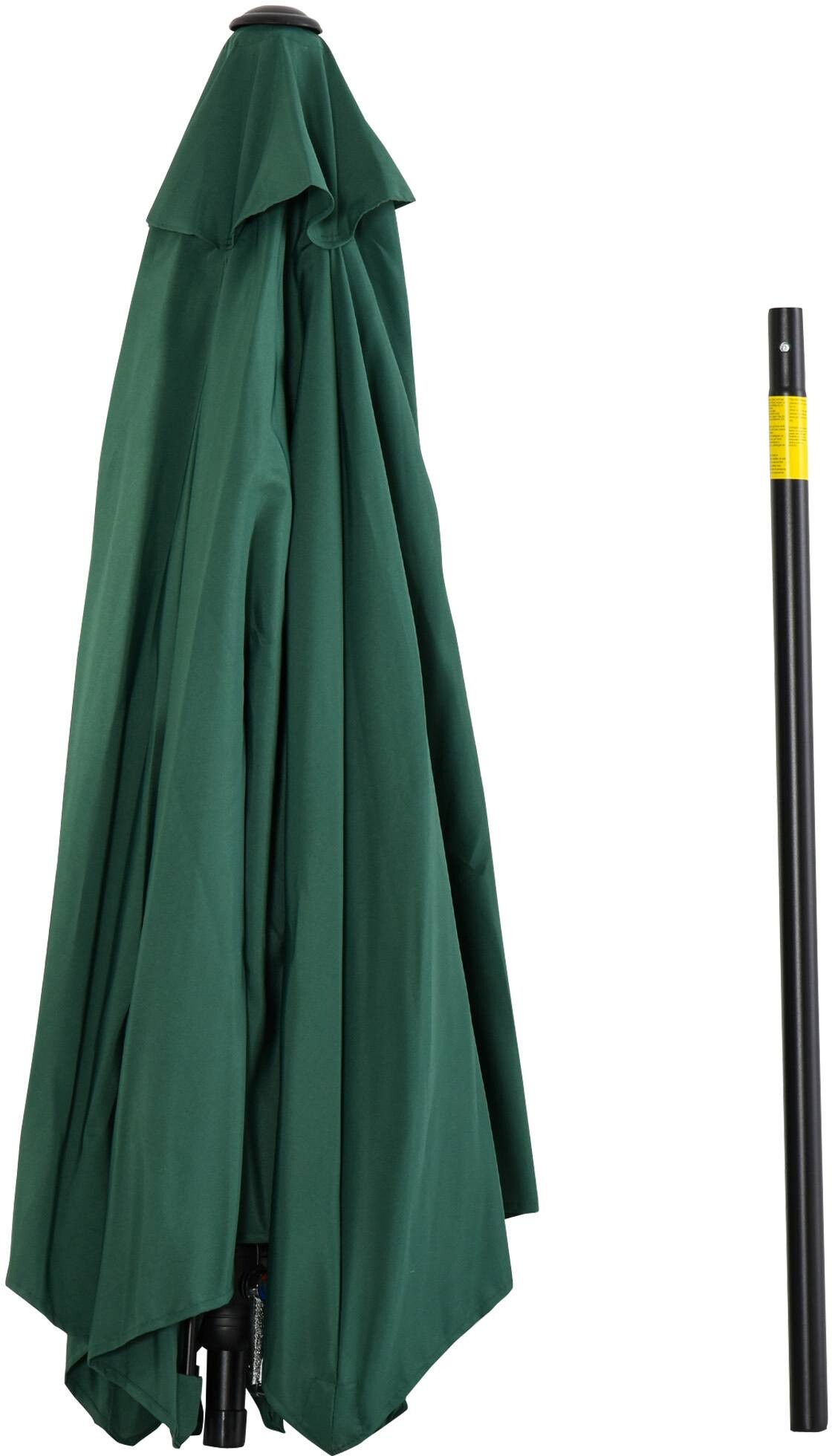 Outsunny Sonnenschirm grün Stahl B/H/L: ca. 270x235x270 cm