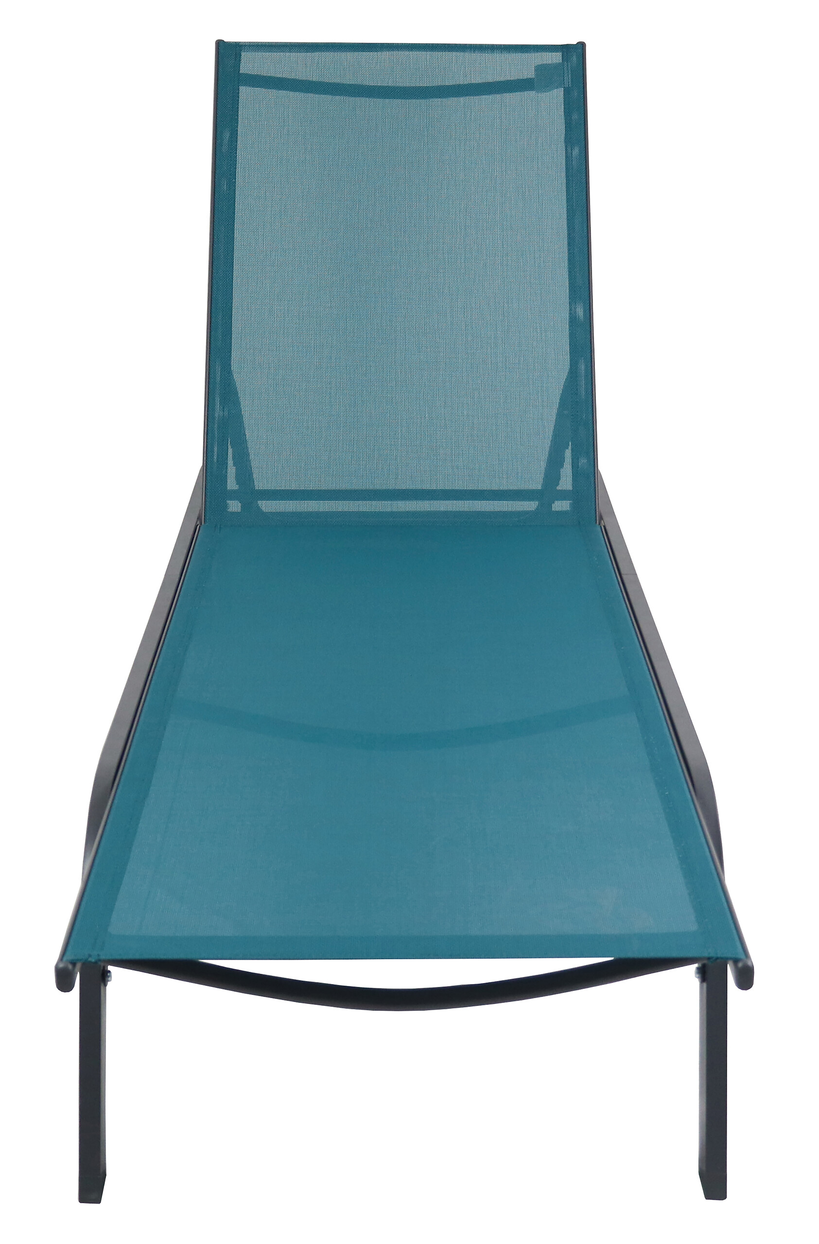 VCM Sonnenliege Sonlas blau Textilene B/H/L: ca. 58x32x192 cm