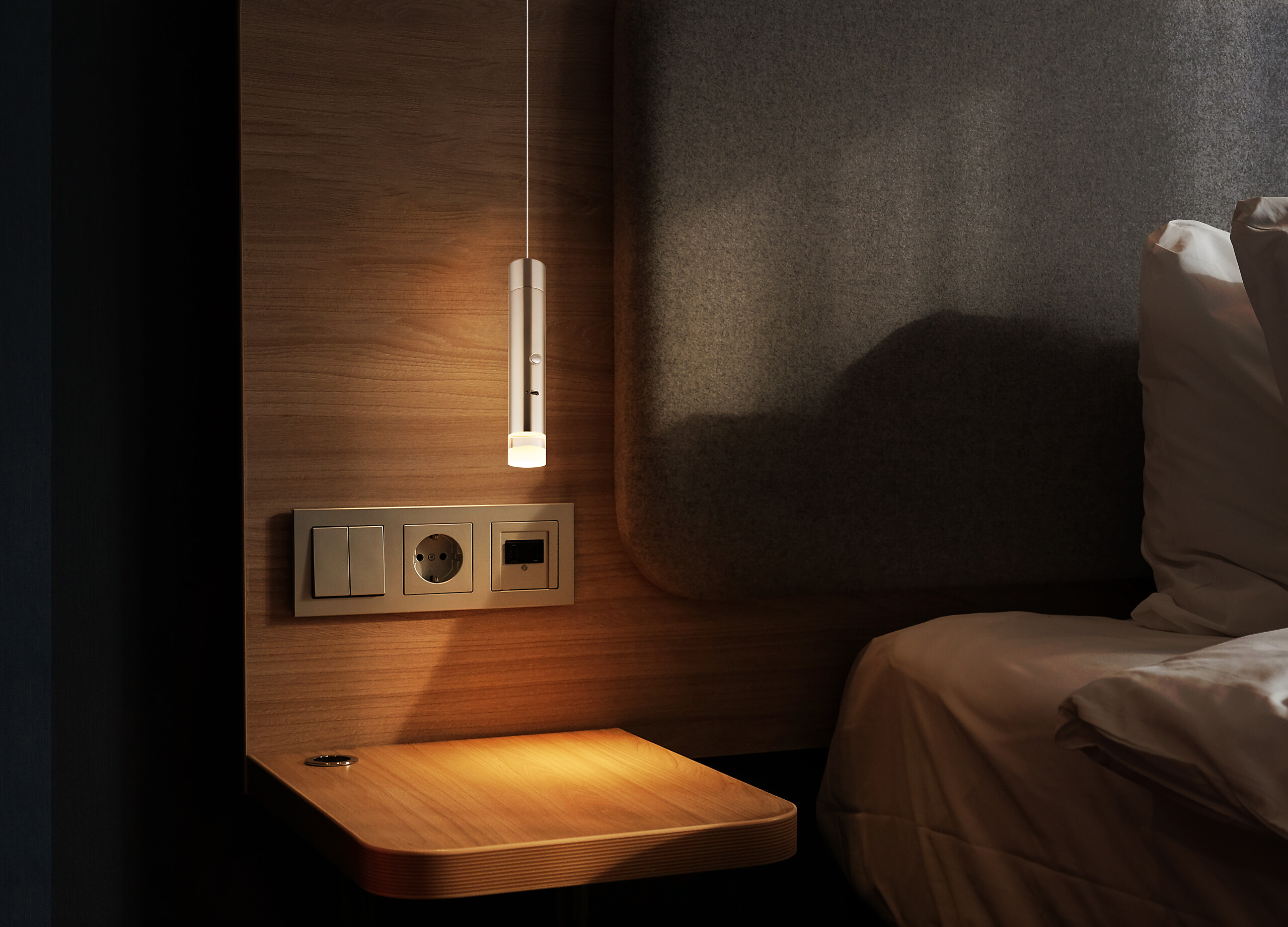 GLOBO LED-Hängeleuchte klar nickel matt Metall Acryl H/D: ca. 120x3,8 cm 1.0 Brennstellen