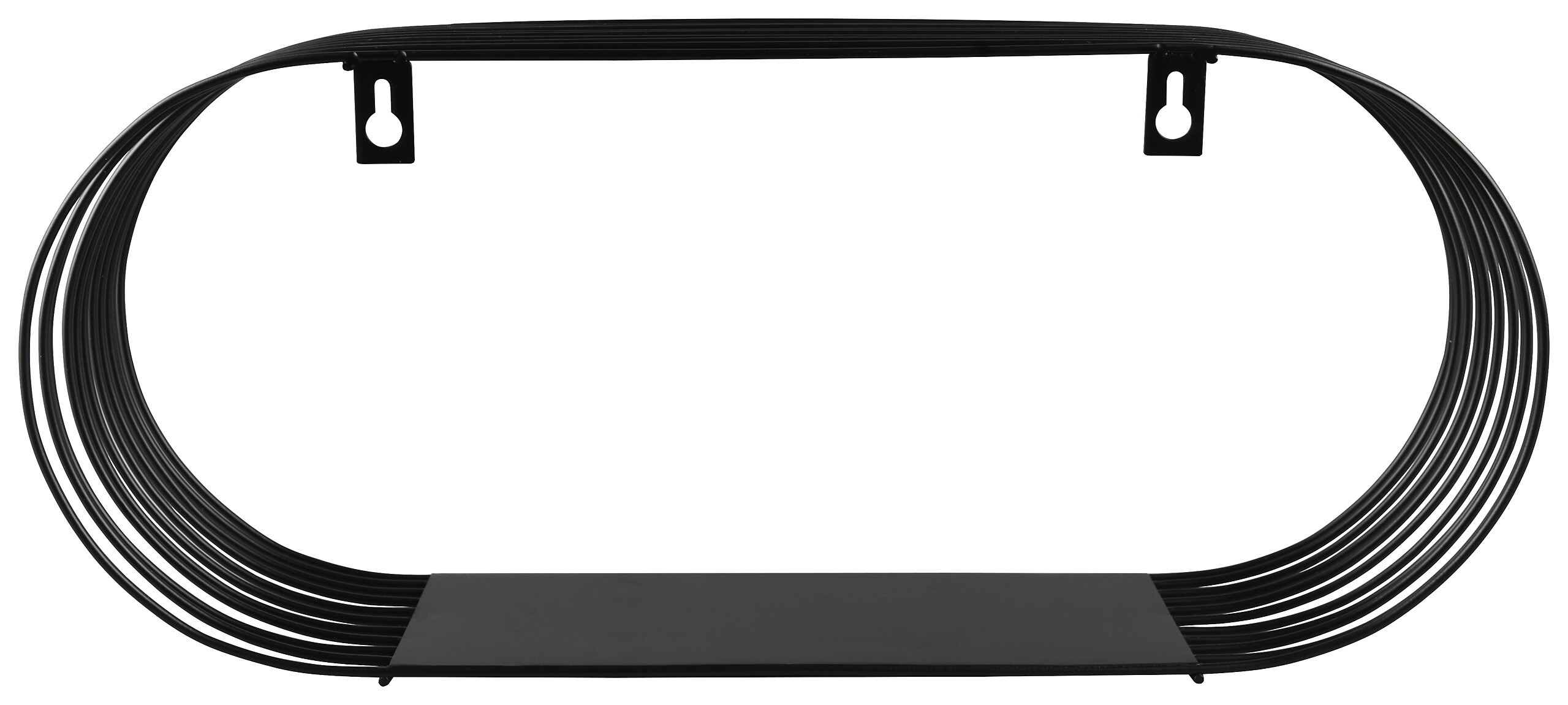 Wandregal Jessica schwarz Metall