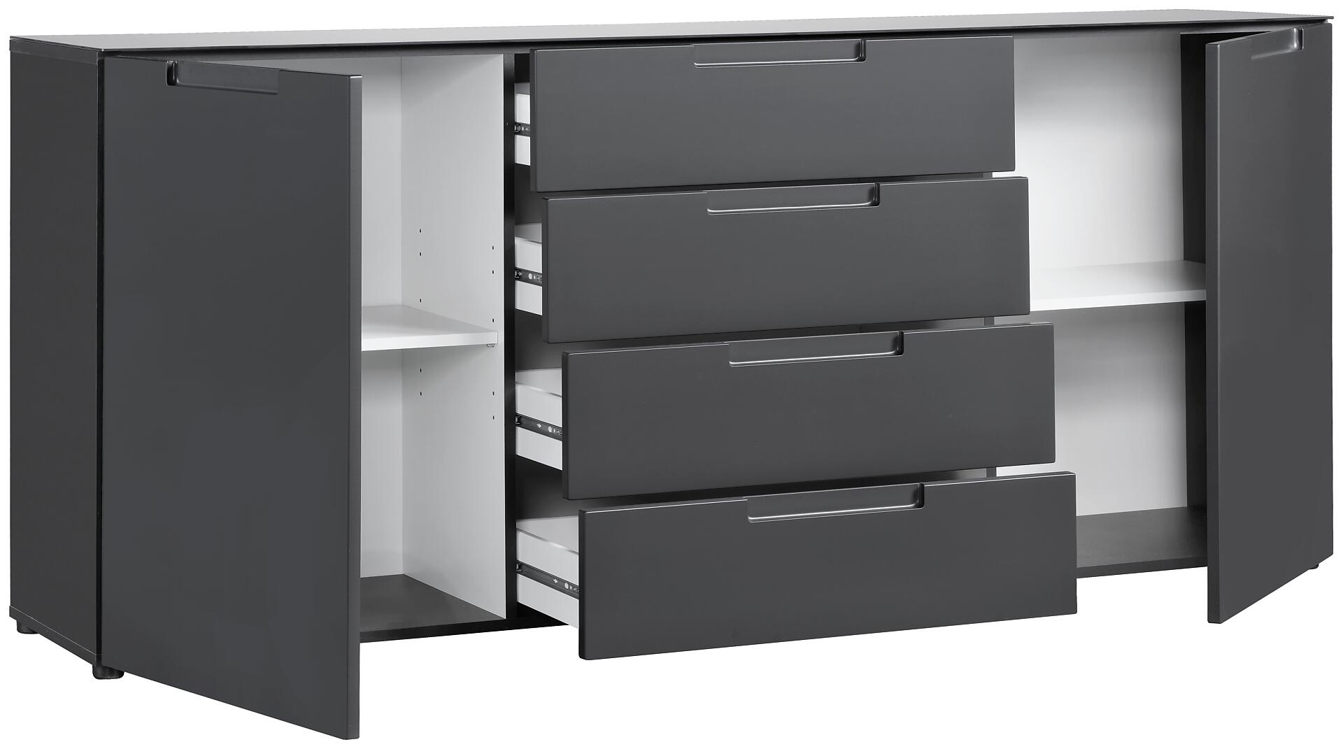 Kommode Mailand anthrazit B/H/T: ca. 180x79x40 cm