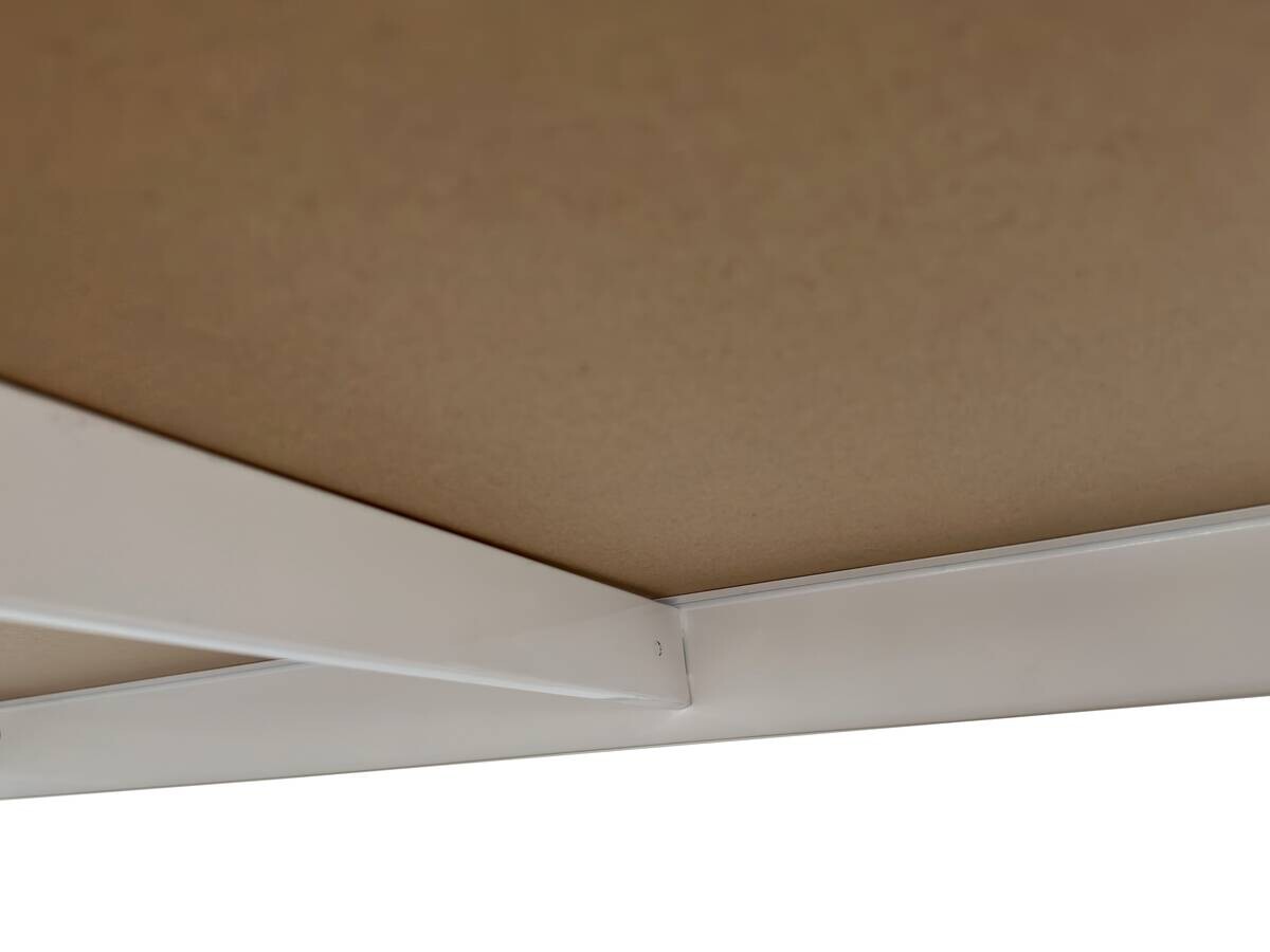 Schwerlaststeckregal weiß B/H/T: ca. 90x180x40 cm