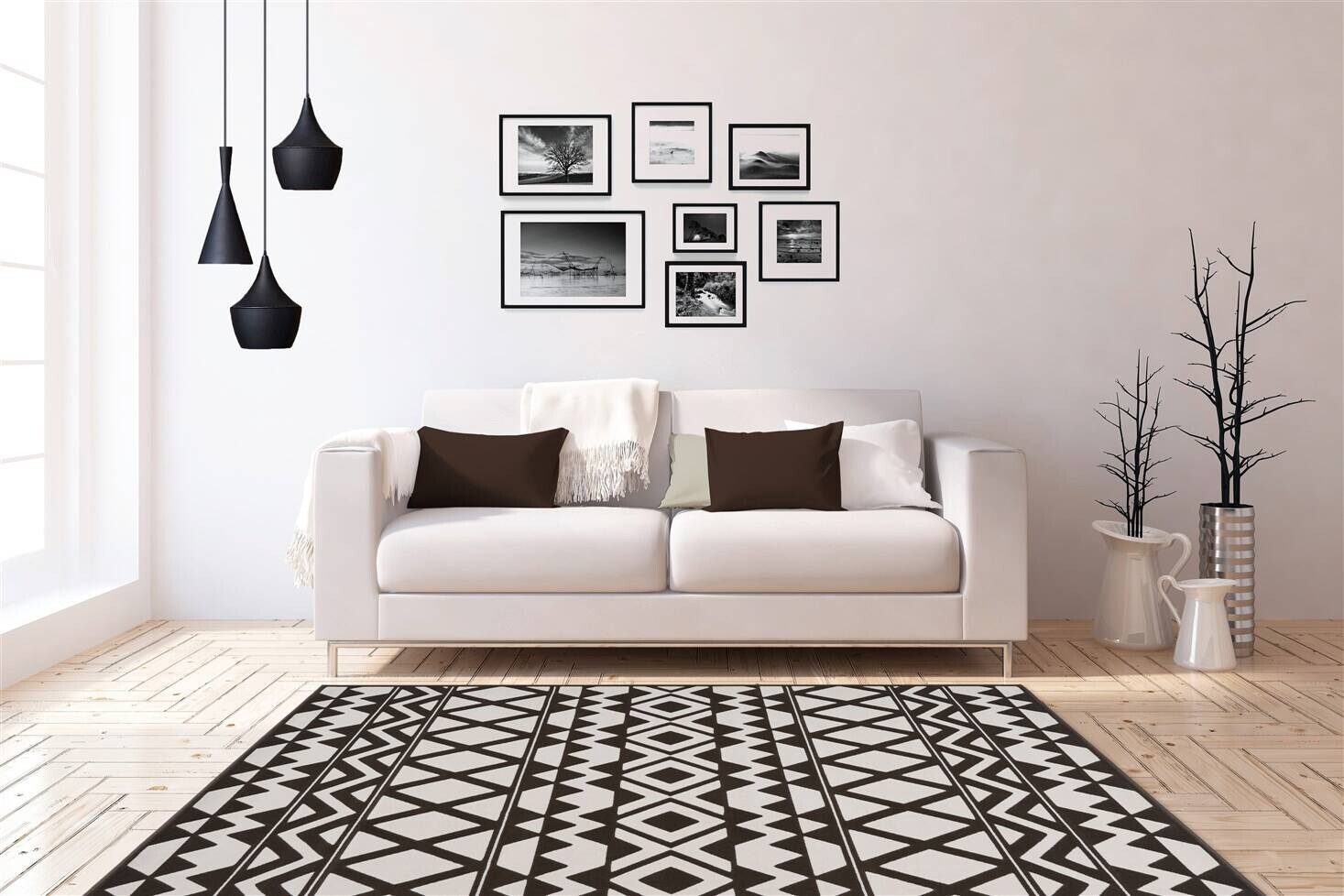 Kayoom Kurzflorteppich Esperanto 725 braun B/L: ca. 120x170 cm