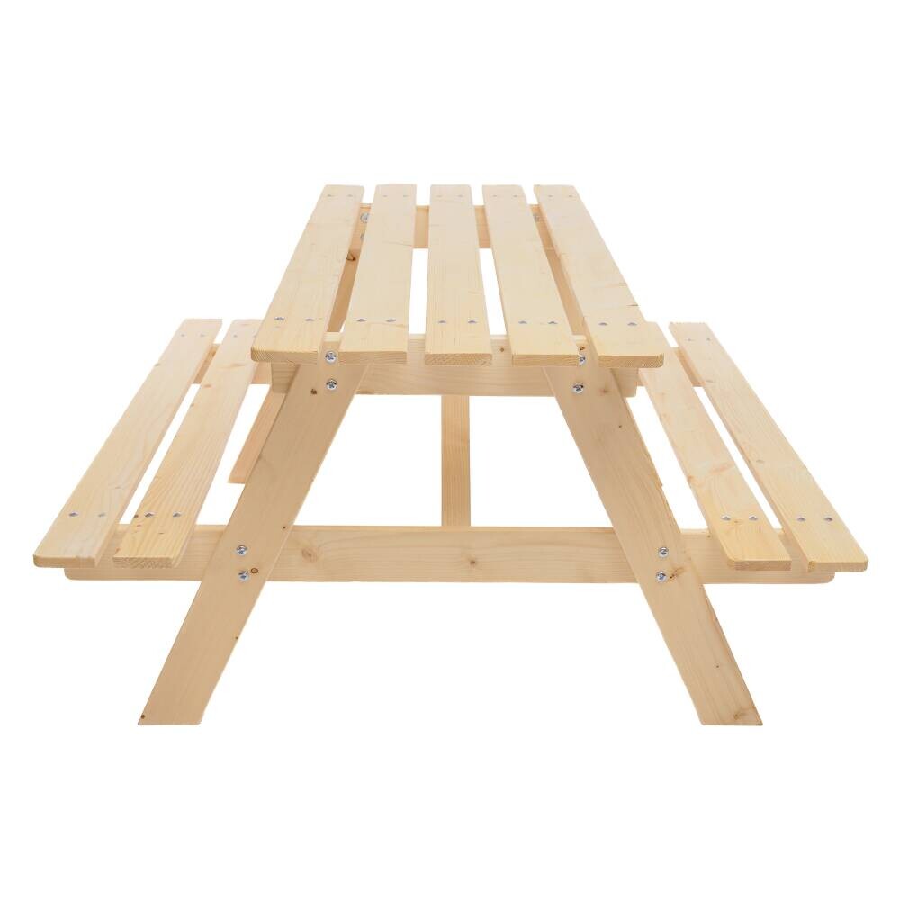 Timbela Kindersitzgarnitur M018 natur Holz B/H/L: ca. 90x50x90 cm