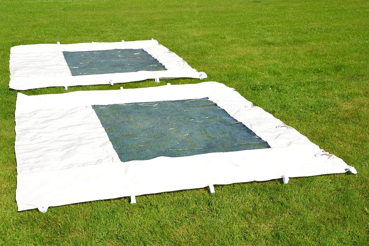 VCM Pavillon PROFI weiß Polyester-Mischgewebe B/H/L: ca. 300x220x300 cm