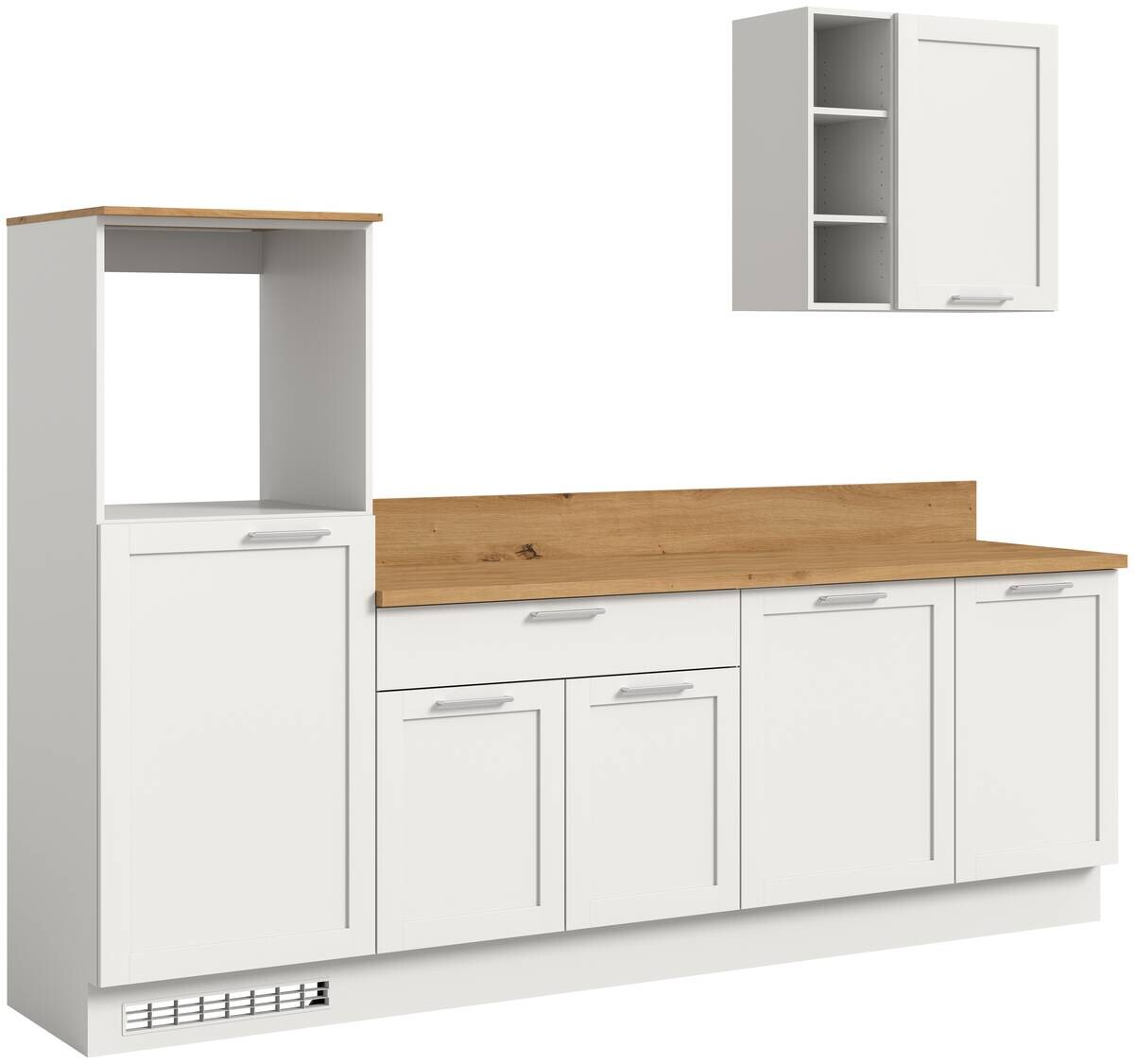 xonox.home Küchenblock Charly Eiche Artisan Nachbildung B/H/T: ca. 260x222x60 cm