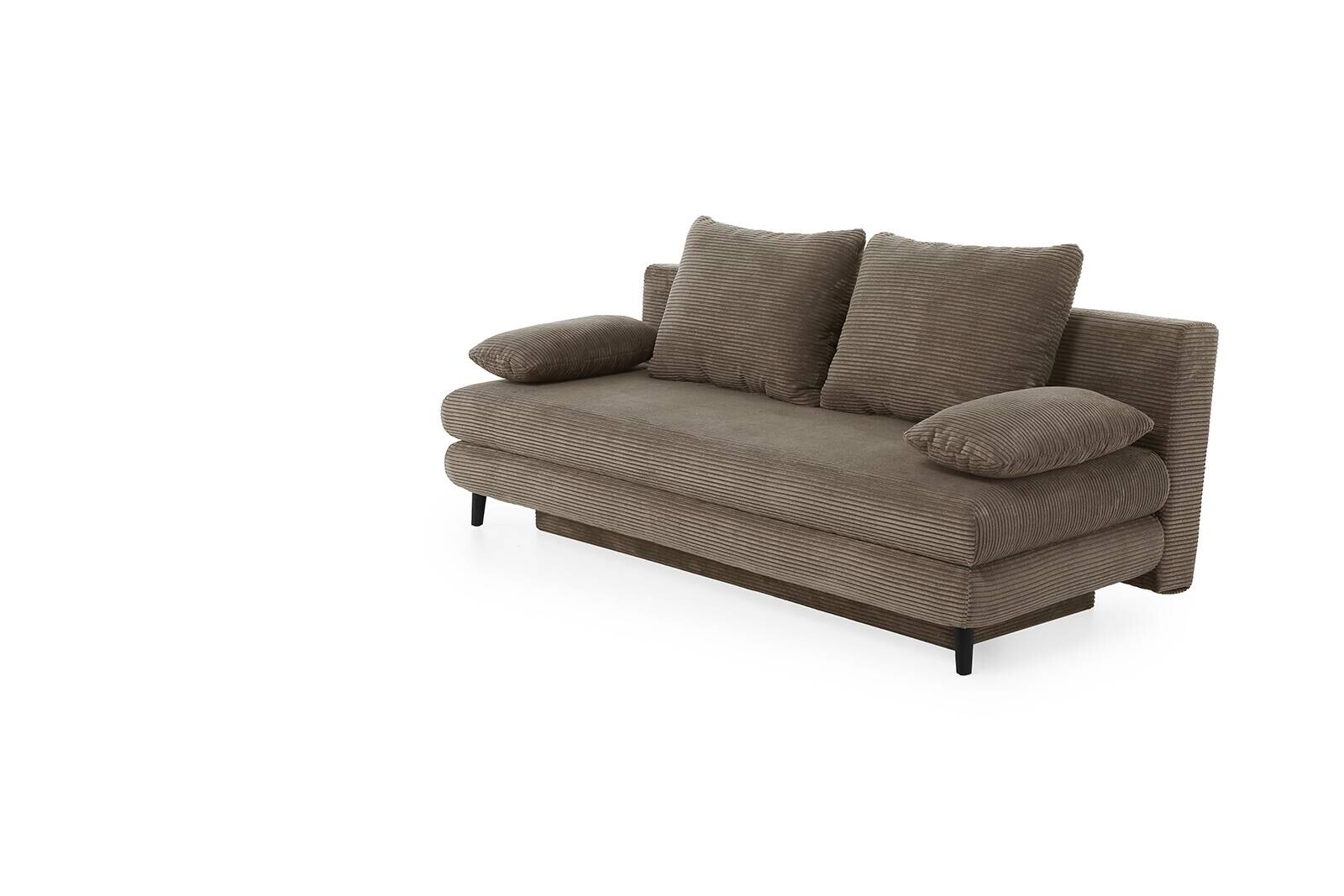 Schlafsofa taupe Microfaser B/H/T: ca. 202x74x99 cm Schlafsofa taupe Microfaser B/H/T: ca. 202x74x99 cm