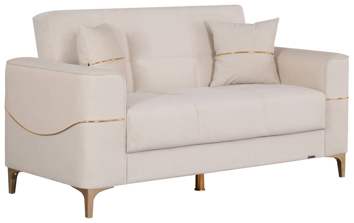 Sofa 3-2-1 Salda beige Microfaser