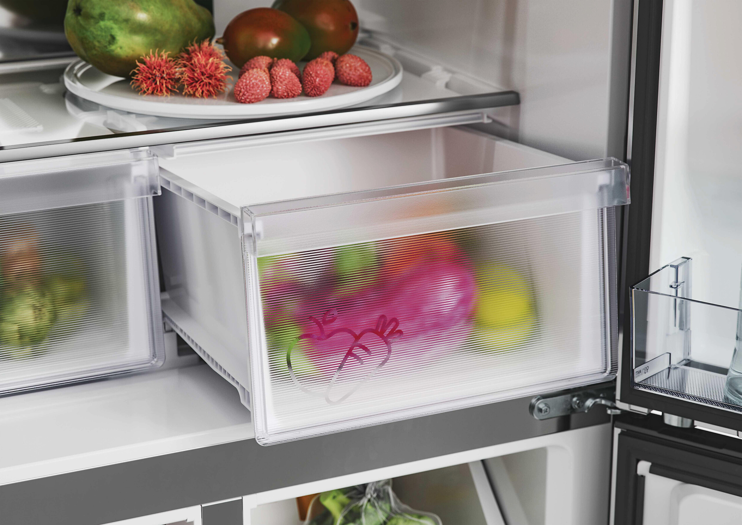 Hoover Multi-Door Kühl-/Gefrierkombination HHCR3818ENPL Edelstahloptik B/H/T: ca. 83,3x181,5x65 cm