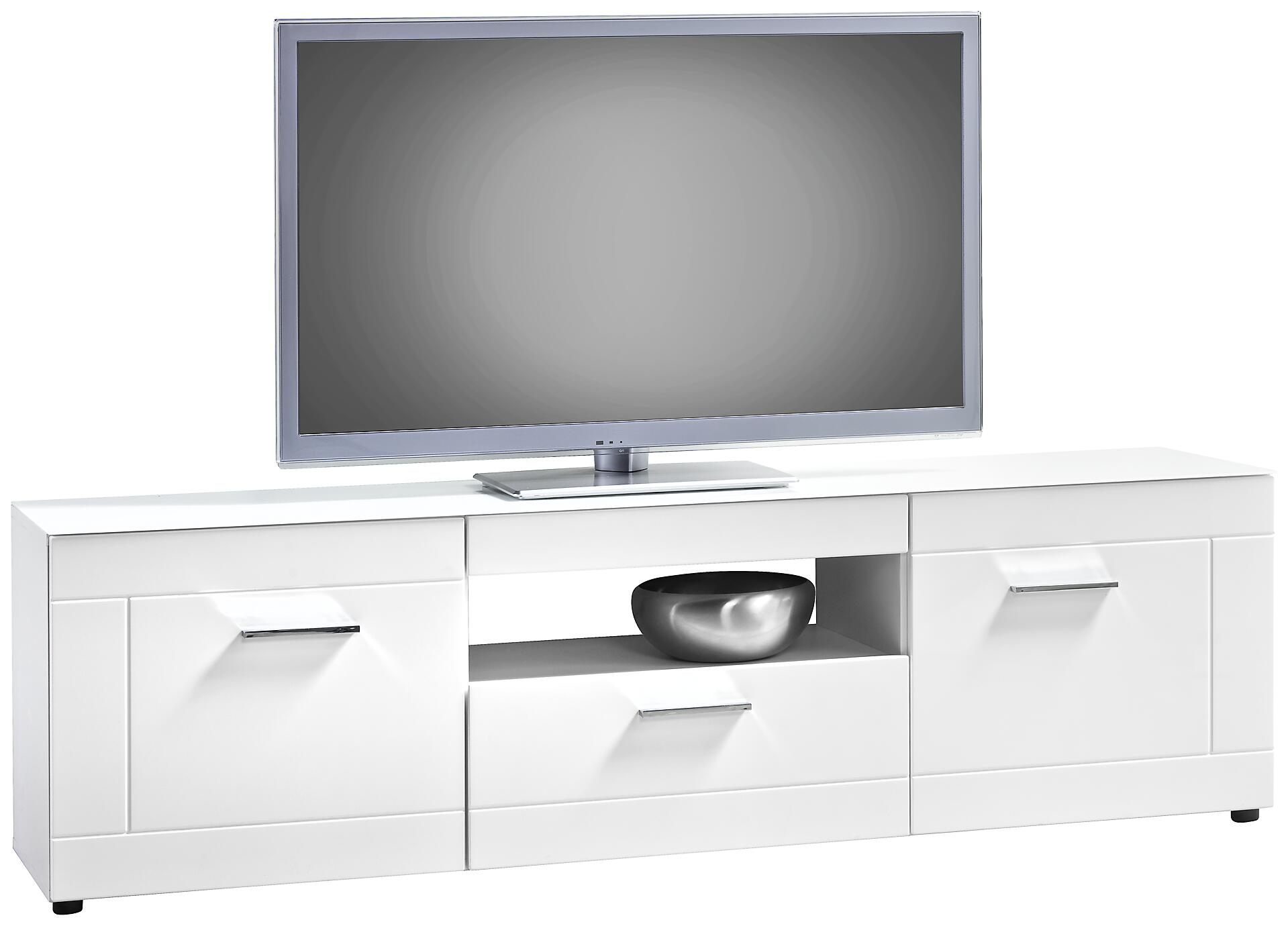 TV-Lowboard Atlanta weiß weiß Hochglanz B/H/T: ca. 168x49x40 cm TV-Lowboard Atlanta weiß weiß Hochglanz B/H/T: ca. 168x49x40 cm