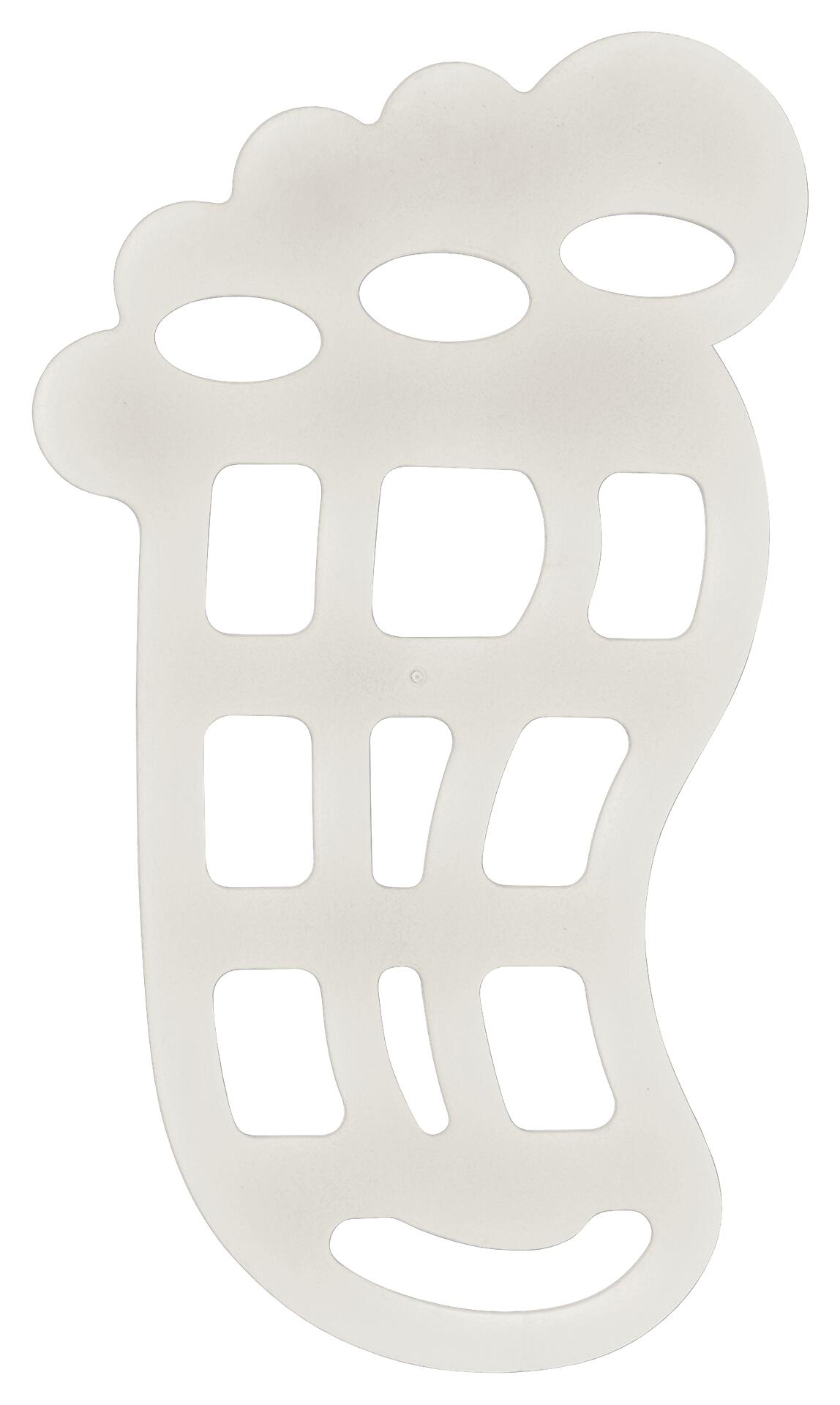 Acus Anti-Rutschfiguren Silbergrau Kunststoff