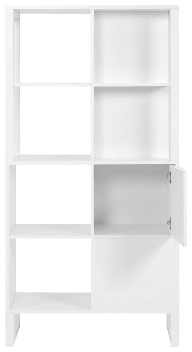 Regal Sumatra weiß Nachbildung B/H/T: ca. 83,5x165x40 cm