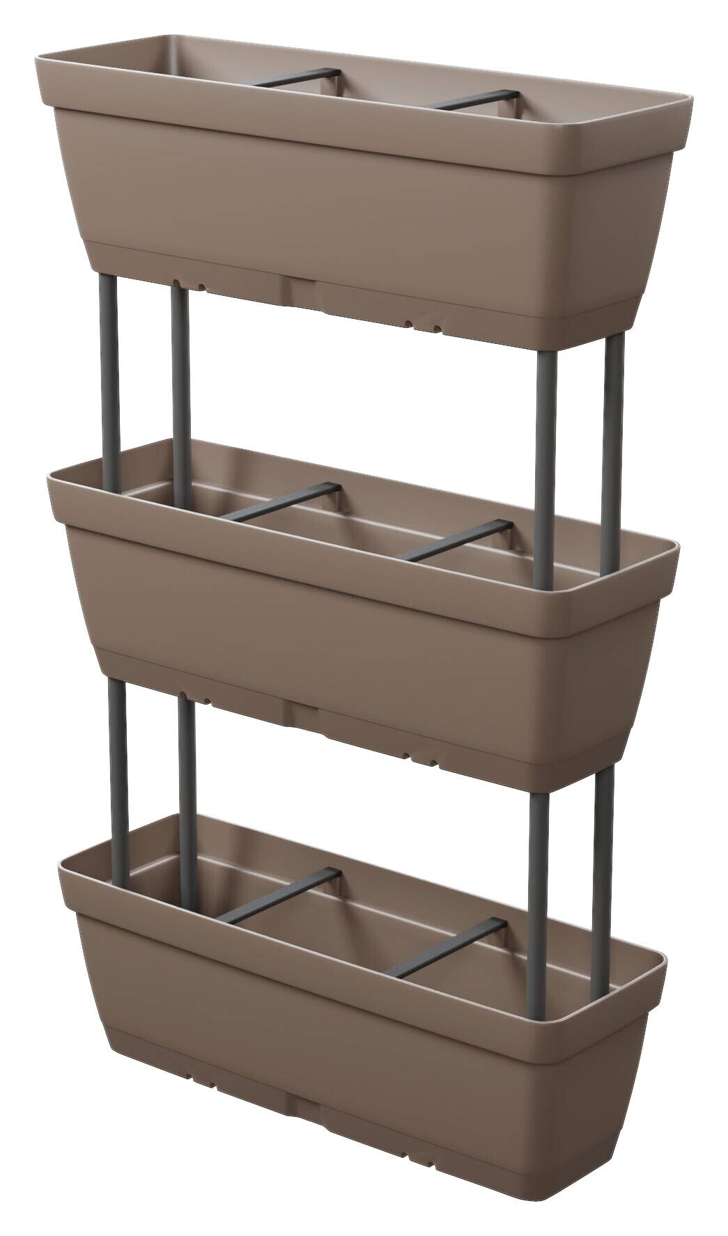 Lolego Veg Pflanzständer hellgrau Polypropylen B/H/L: ca. 17x32x50 cm