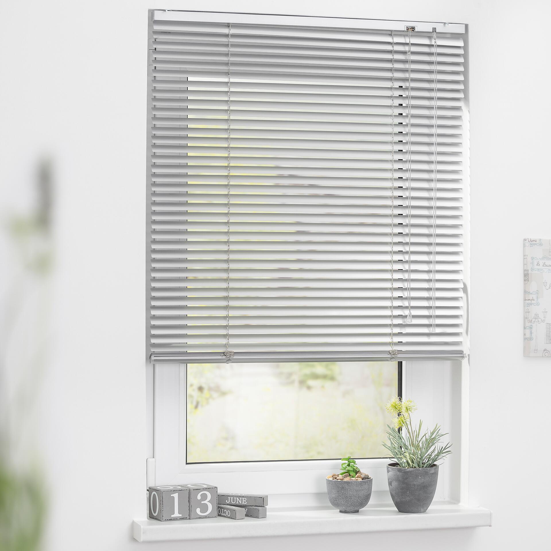 LICHTBLICK Alu-Jalousie silber B/L: ca. 80x220 cm