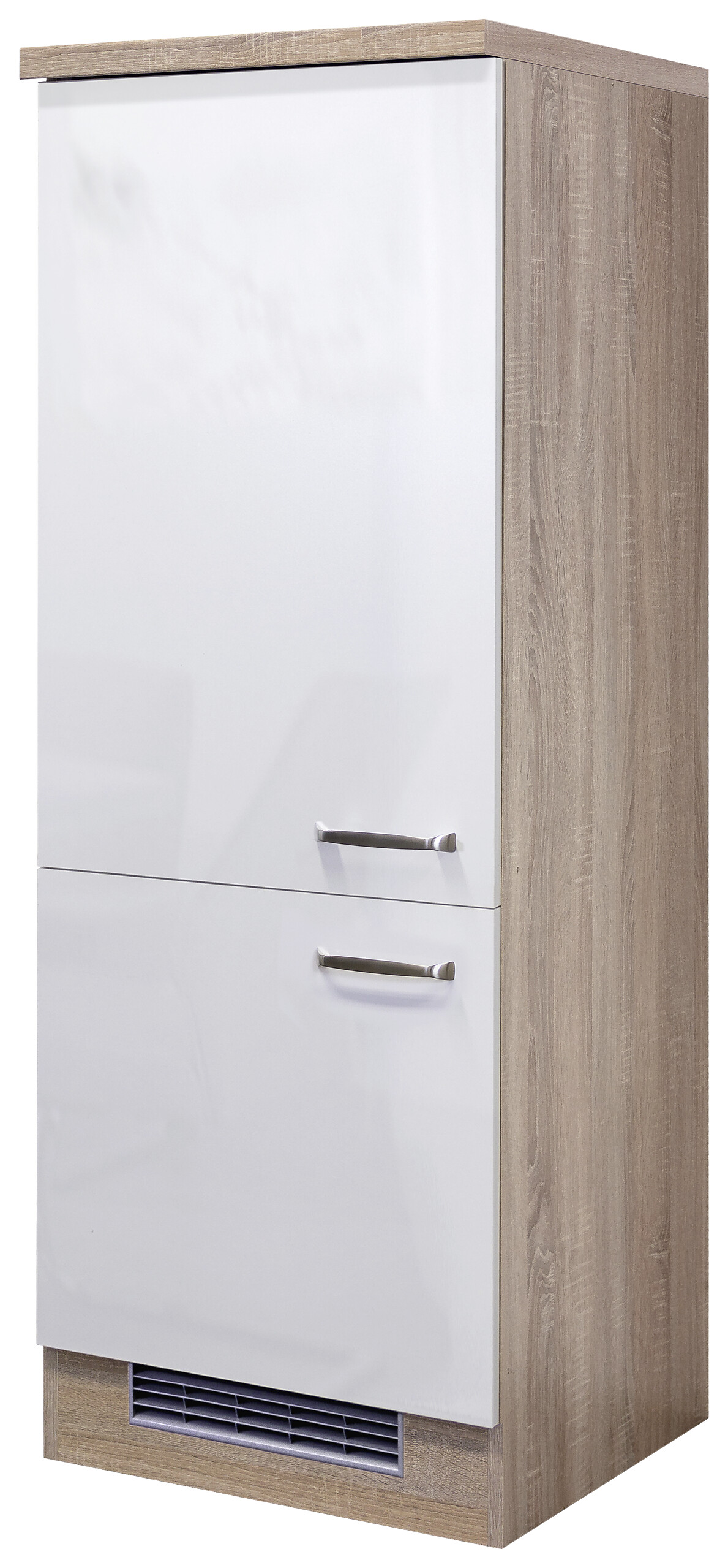 Kühlumbauschrank Valero weiß Hochglanz B/H/T: ca. 60x162x60 cm Kühlumbauschrank Valero weiß Hochglanz B/H/T: ca. 60x162x60 cm