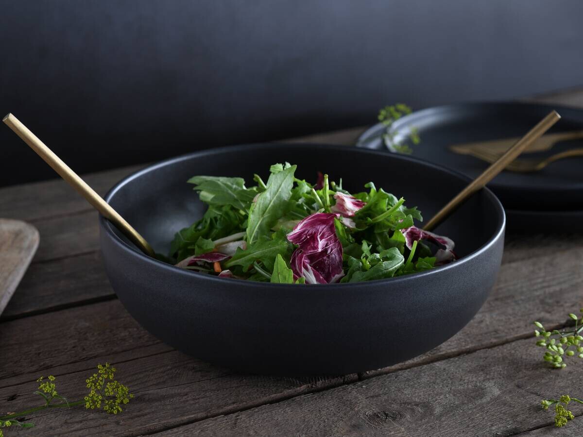 CreaTable Servierschalen-Set Uno schwarz Steinzeug B/H/L: ca. 41x41x41 cm