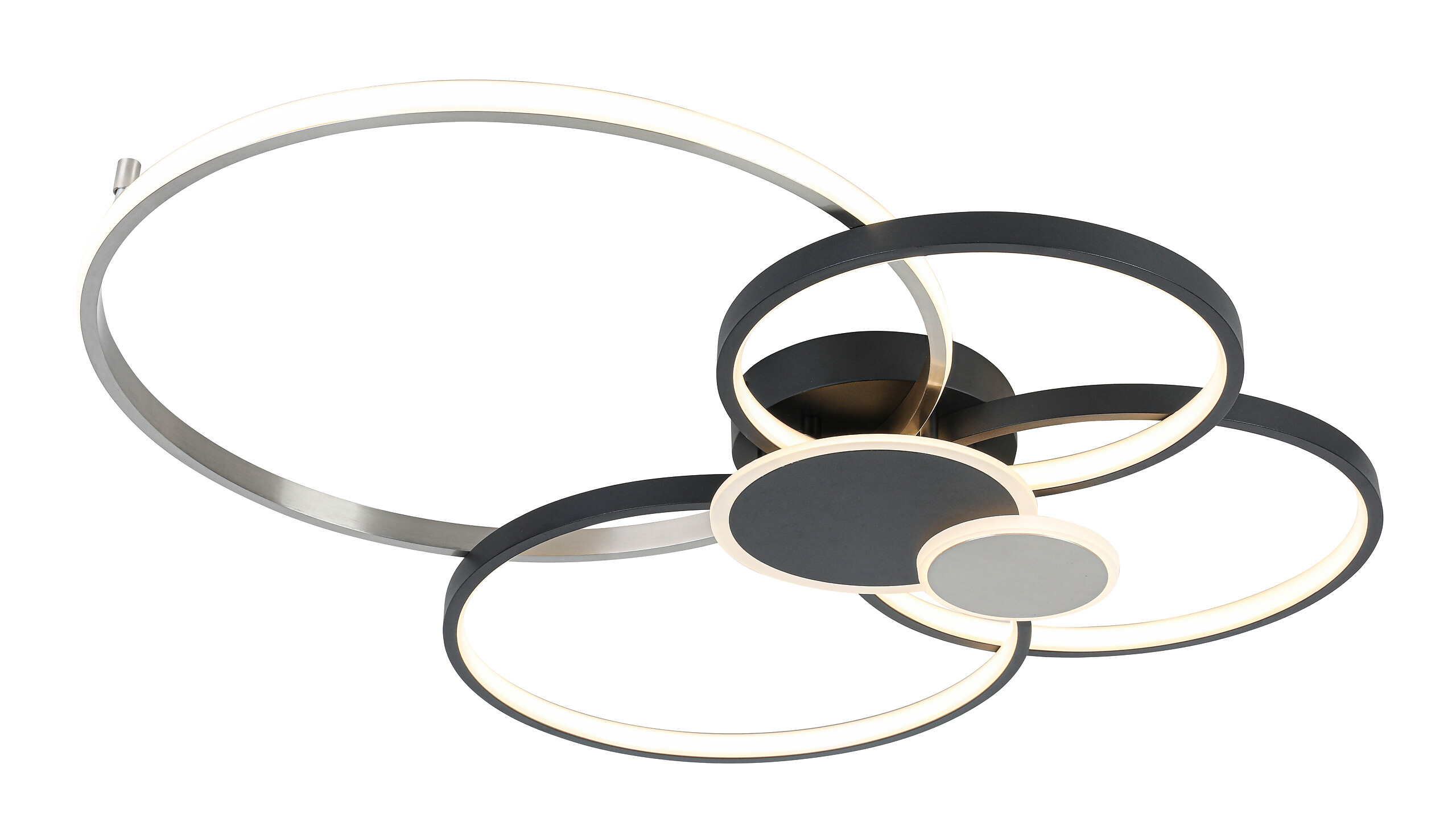 Nolo Lighting LED-Deckenleuchte Big schwarz Aluminium B/H/L: ca. 64x11x80 cm