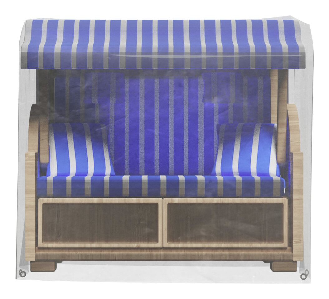 Grasekamp Schutzhülle für Strandkorb L transparent Kunststoff B/H/L: ca. 106x160x119 cm