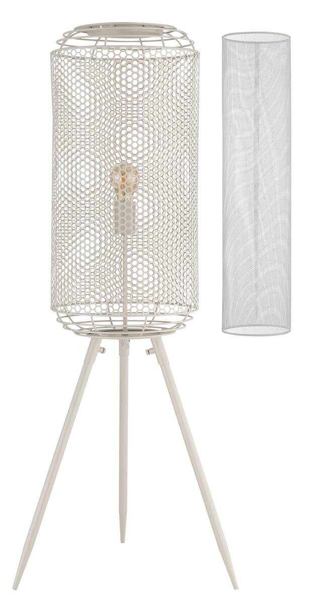 GLOBO Stehleuchte creme Metall H/D: ca. 110x30 cm E27 1 Brennstellen