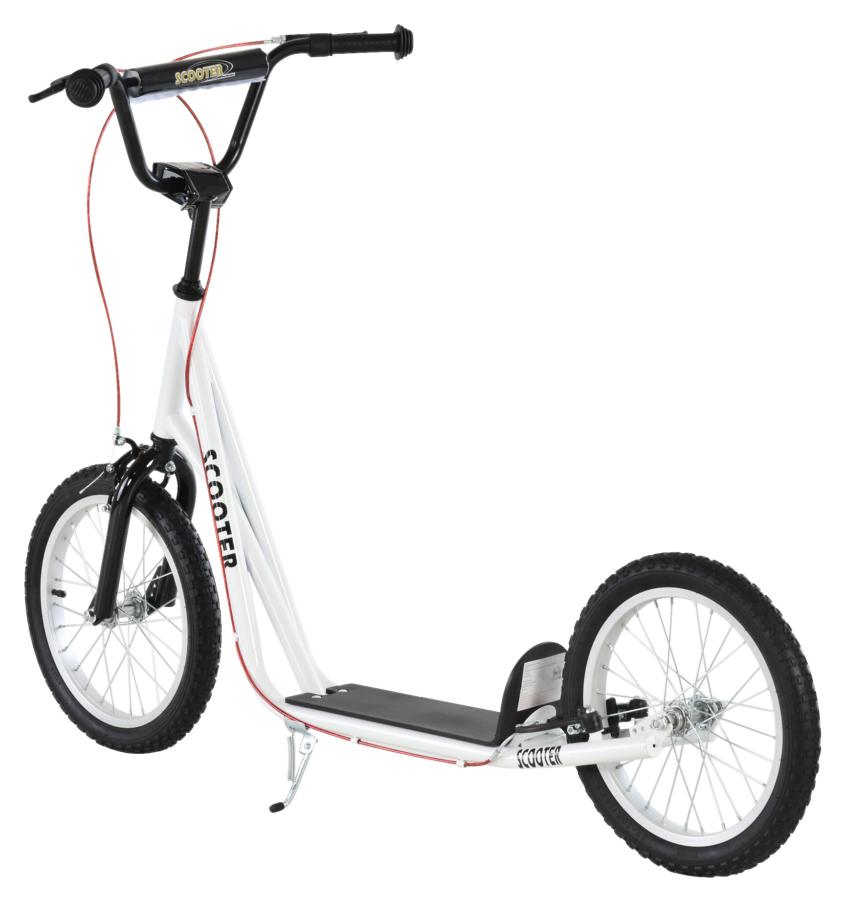 HOMCOM Kinderscooter weiß