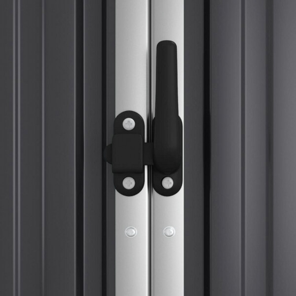 vidaXL Geräteschuppen anthrazit B/H/T: ca. 161x161x89 cm