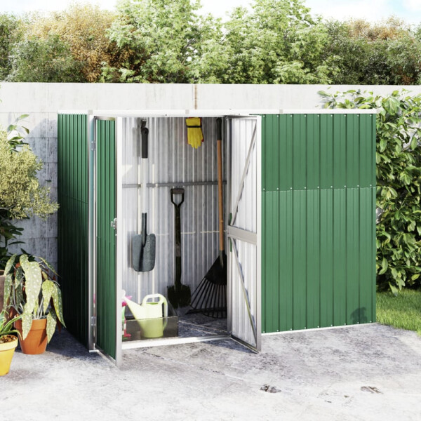 vidaXL Geräteschuppen grün B/H/T: ca. 225x161x89 cm