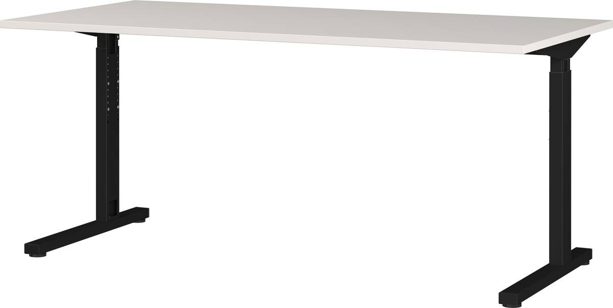 Schreibtisch 4253-581 Lichtgrau schwarz B/H/T: ca. 180x80x80 cm Schreibtisch 4253-581 Lichtgrau schwarz B/H/T: ca. 180x80x80 cm