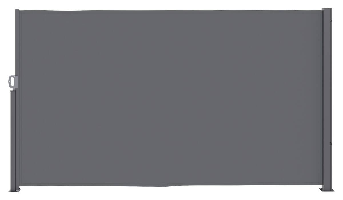 Outsunny Seitenmarkise dunkelgrau Aluminium B/H/L: ca. 1x180x300 cm