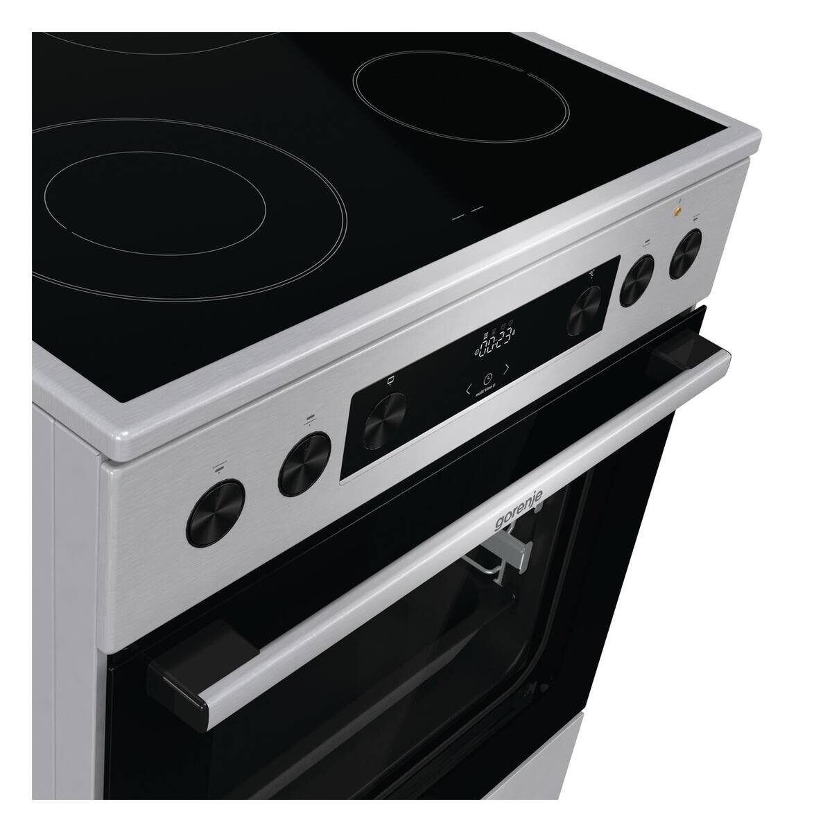 Gorenje Stand-Elektroherd GECS6C70XPA Edelstahloptik B/H/T: ca. 60x85x60 cm