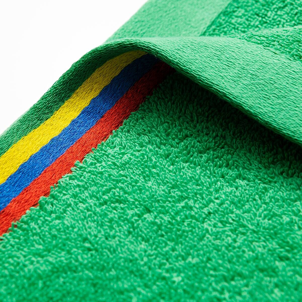 BENETTON Kinder-Strandtuch grün Baumwolle B/L: ca. 140x70 cm