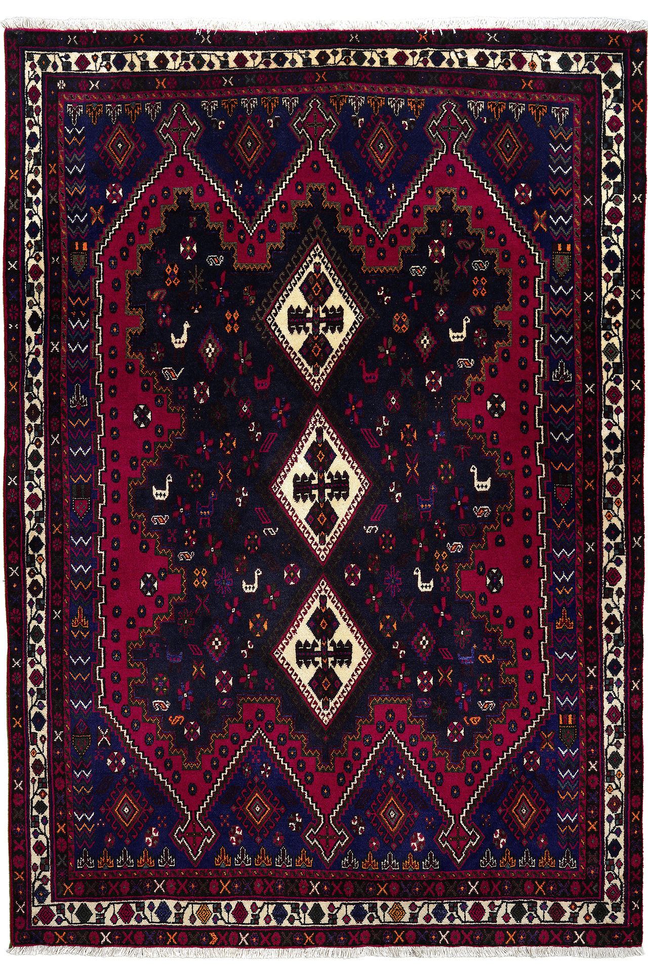PersaTepp Teppich Afshar beige B/H/L: ca. 160x1x230 cm