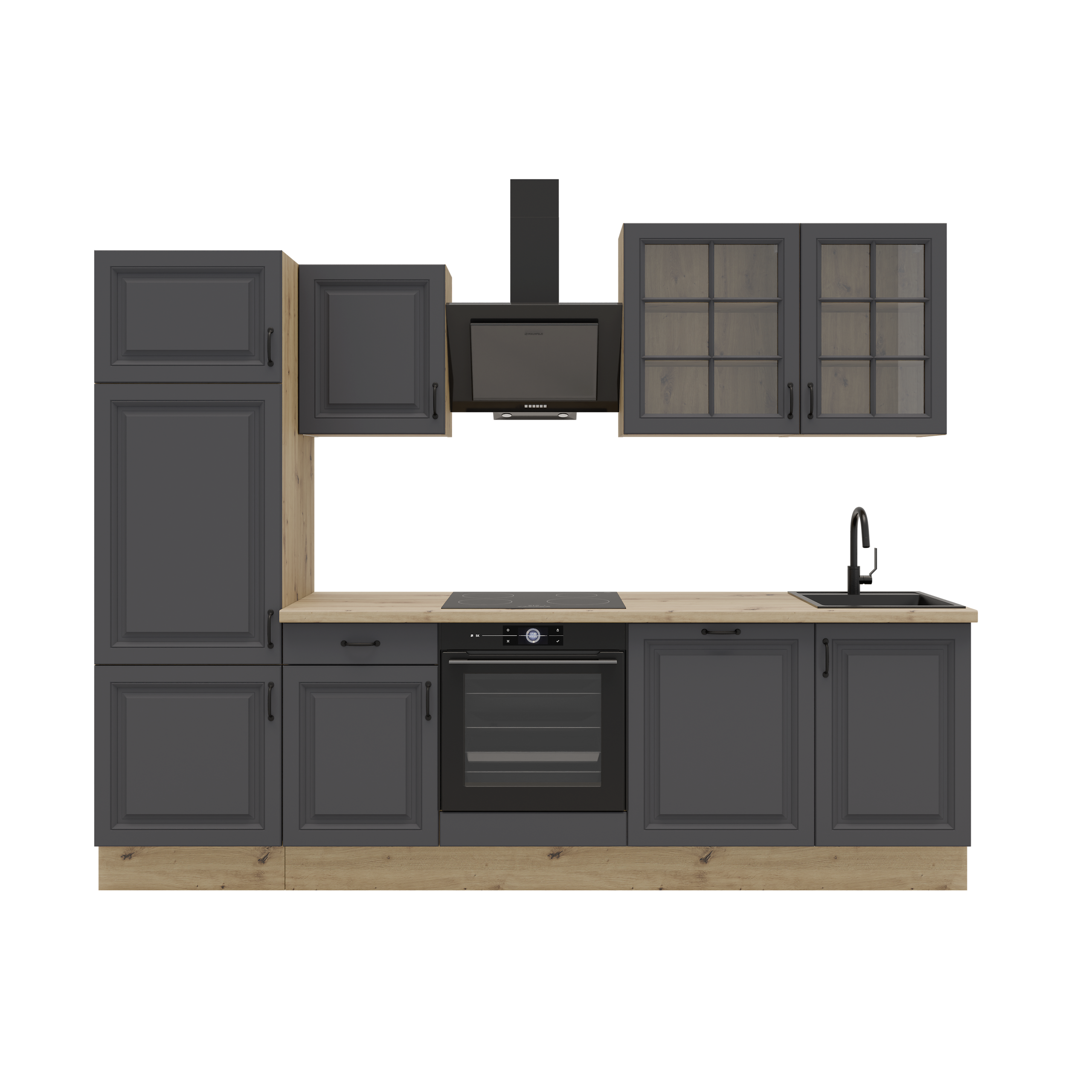 Küchenblock Stina Graphit B/H/T: ca. 280x219x60 cm