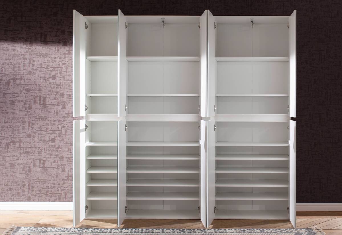 Garderobenschrank Mirror weiß B/H/T: ca. 185x191x34 cm