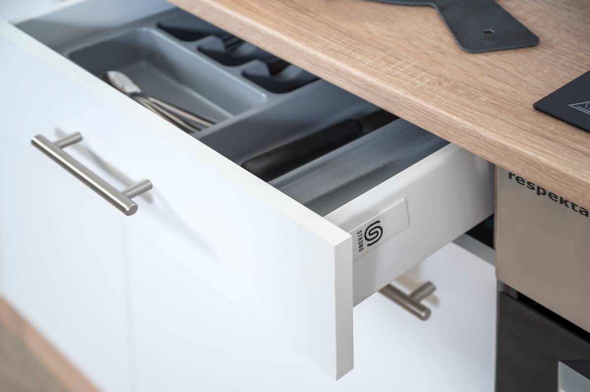 Respekta Winkelküche Economy weiß matt B/H/T: ca. 310x200x172 cm