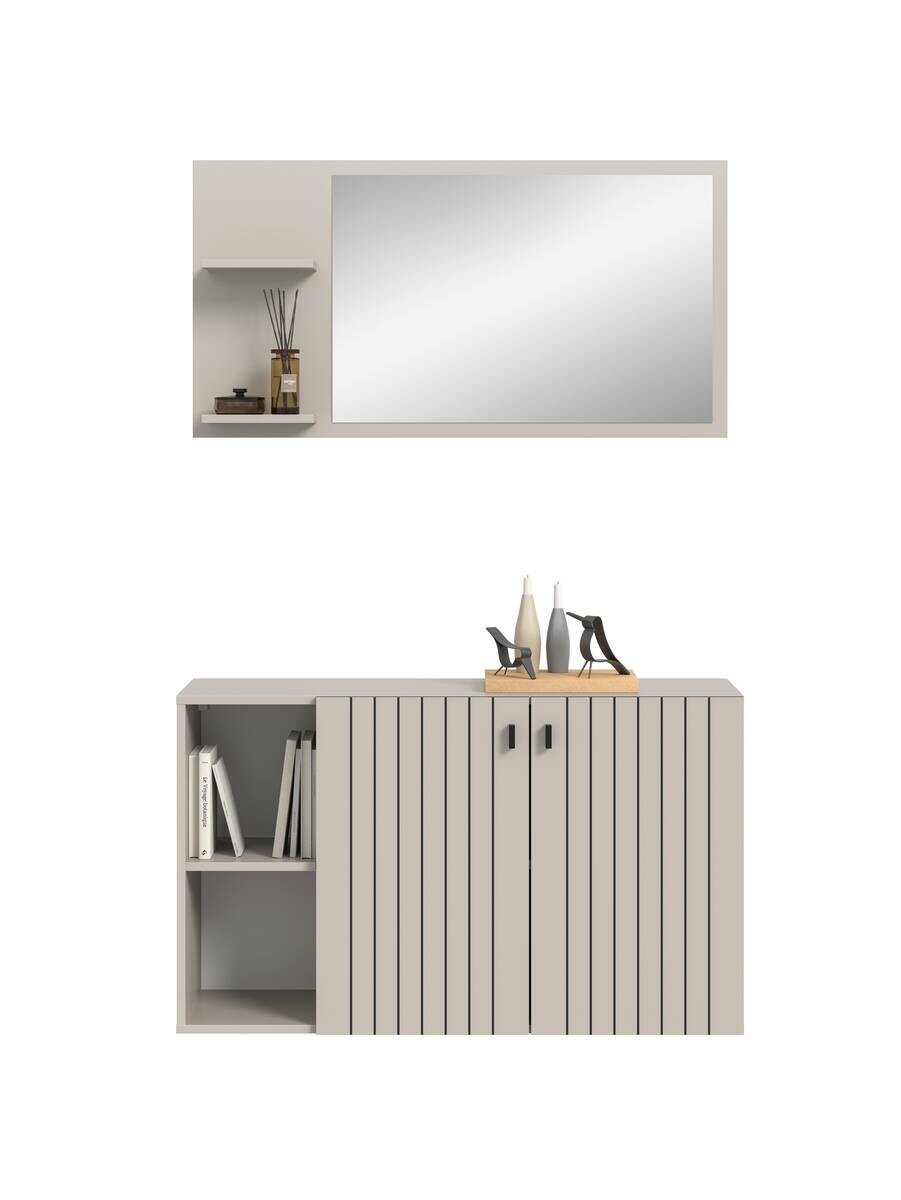 Garderobenset STATION Cashmere B/H/T: ca. 106x192x37 cm