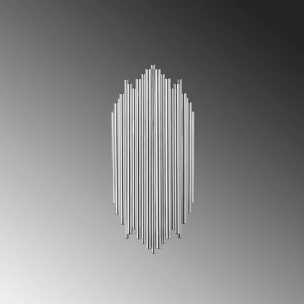 Opviq Wandleuchte Chrom Metall B/H/L: ca. 8x40x18 cm E14 1 Brennstellen