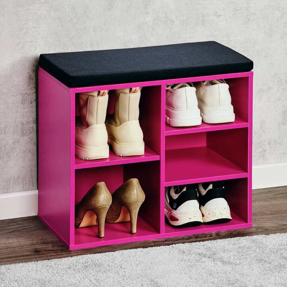 Kesper Schuhregal pink Spanplatte B/H/T: ca. 51,5x48x29,5 cm Kesper Schuhregal pink Spanplatte B/H/T: ca. 51,5x48x29,5 cm