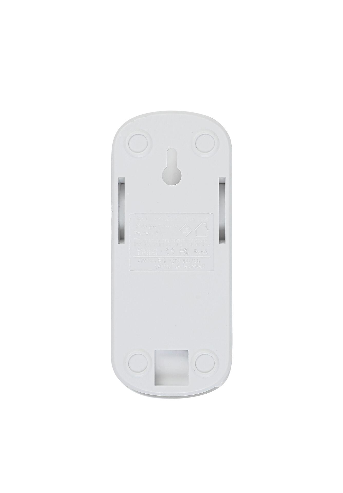 Nolo Tischleuchte Noah weiß Kunststoff B/H/L: ca. 6,5x52x14 cm